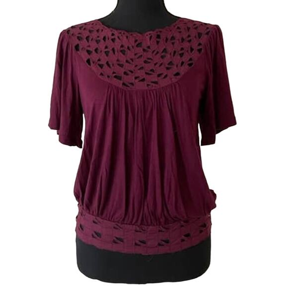 URBAN OUTFITTERS Blue Kimchi Purple Top Size Medium - Picture 1 of 12